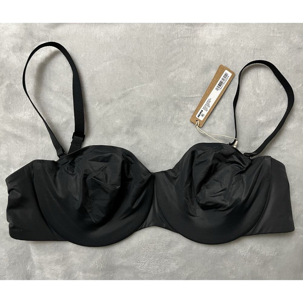 SKIMS 36C Smoothing Intimates Strapless Bra BA-BAN-2607 Onyx Detachable Straps